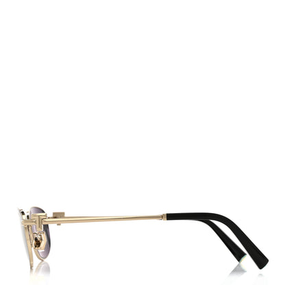Tiffany Metal T Oval Sunglasses TF3115 Gold Black 3 of 8
