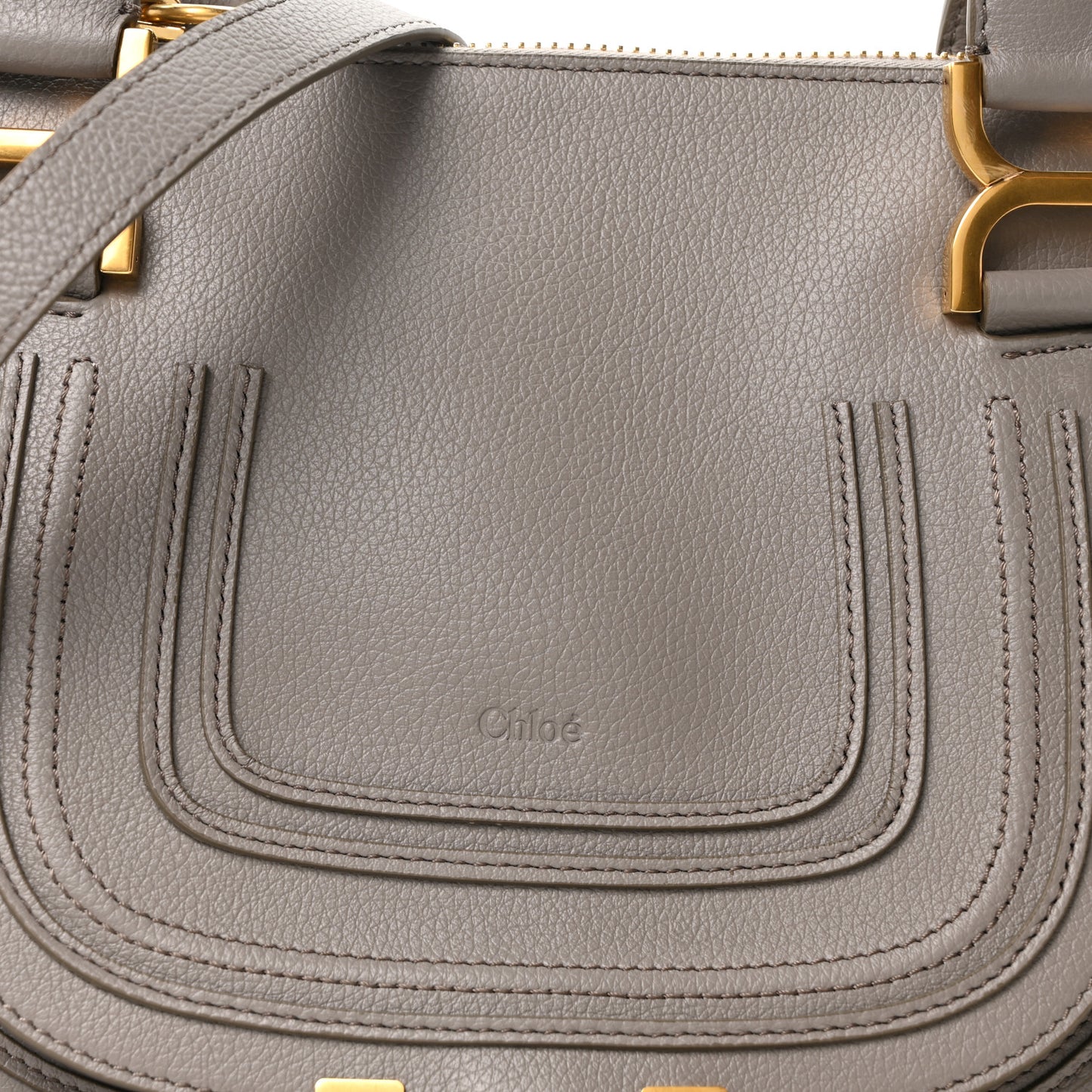 Calfskin Small Marcie Satchel Cashmere Grey