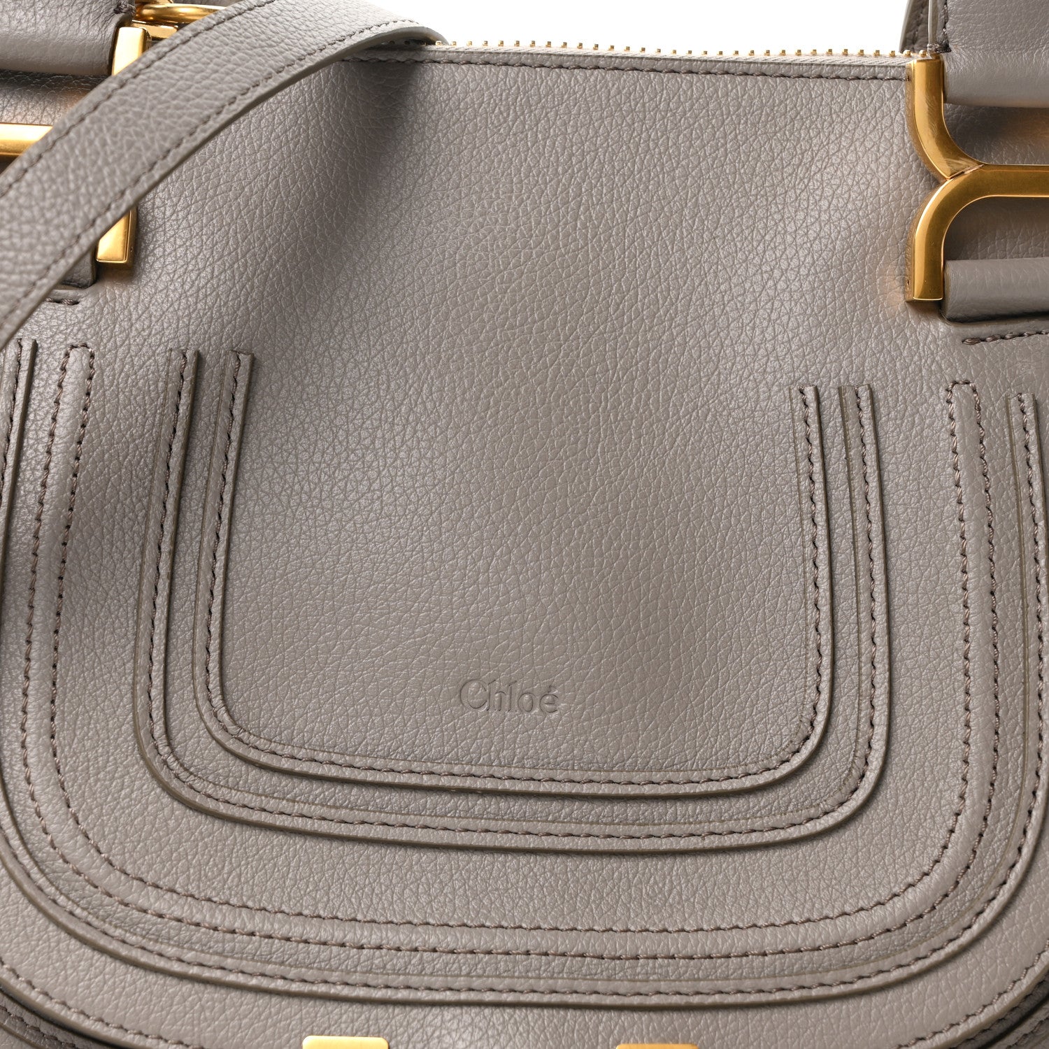 Chloe Calfskin Small Marcie Satchel Cashmere Grey 8 of 10