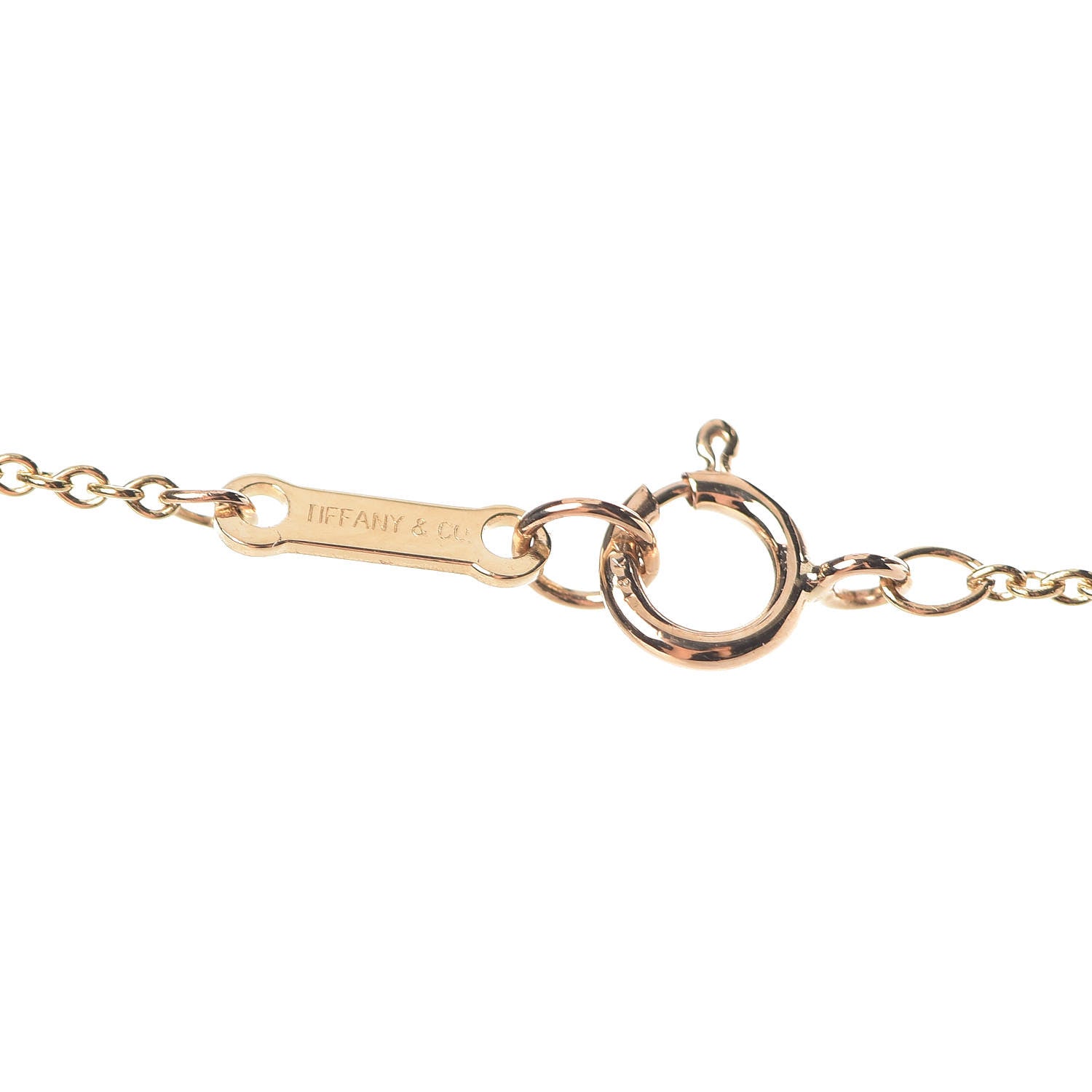 Tiffany 18K Yellow Gold 18mm Elsa Peretti Bean Pendant Necklace 6 of 7