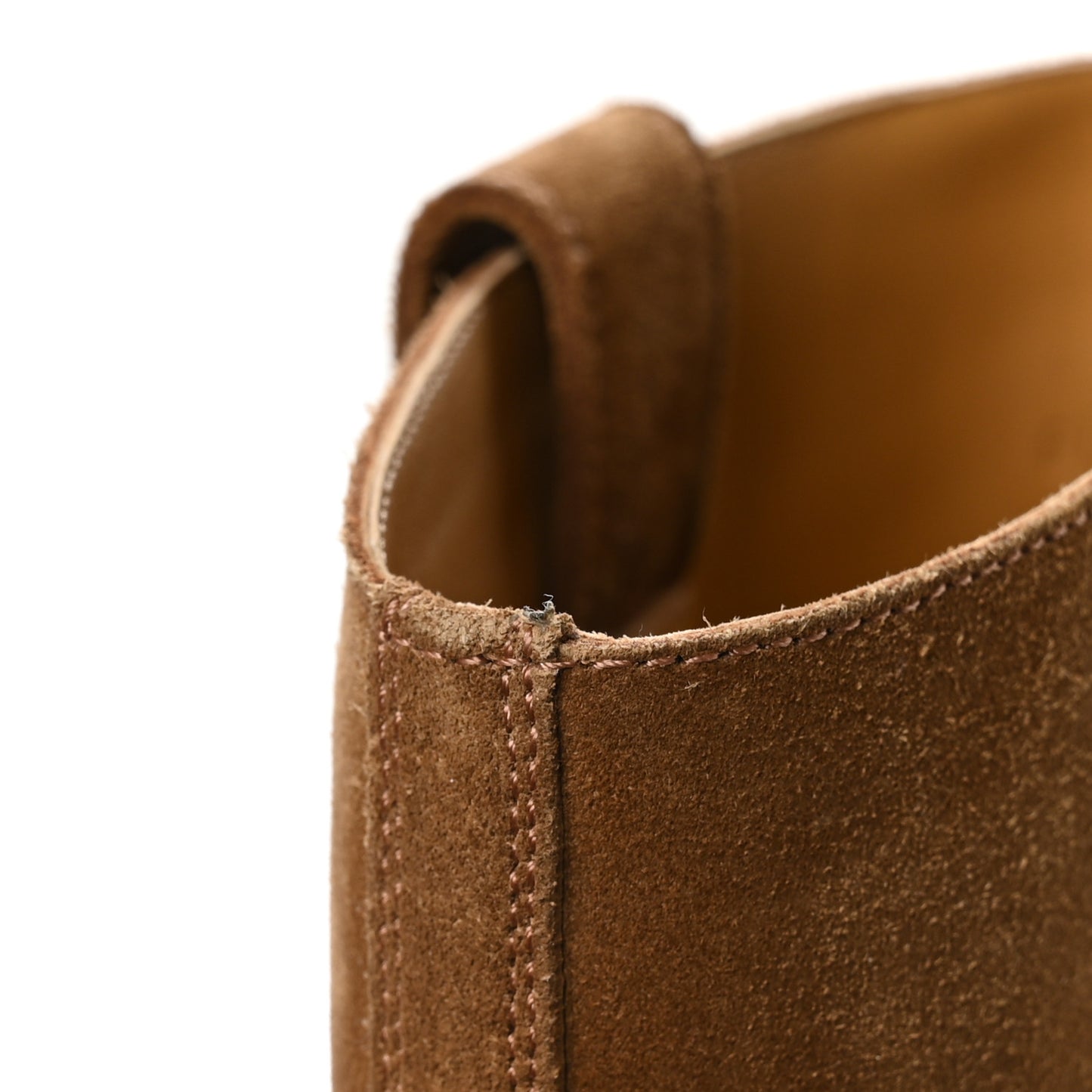 Suede Calfskin Folk 35 Cowboy Boots 36.5 Camel