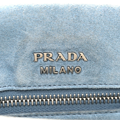 Prada Glace Calf Etiquette Flap Bianco Astra 6 of 14