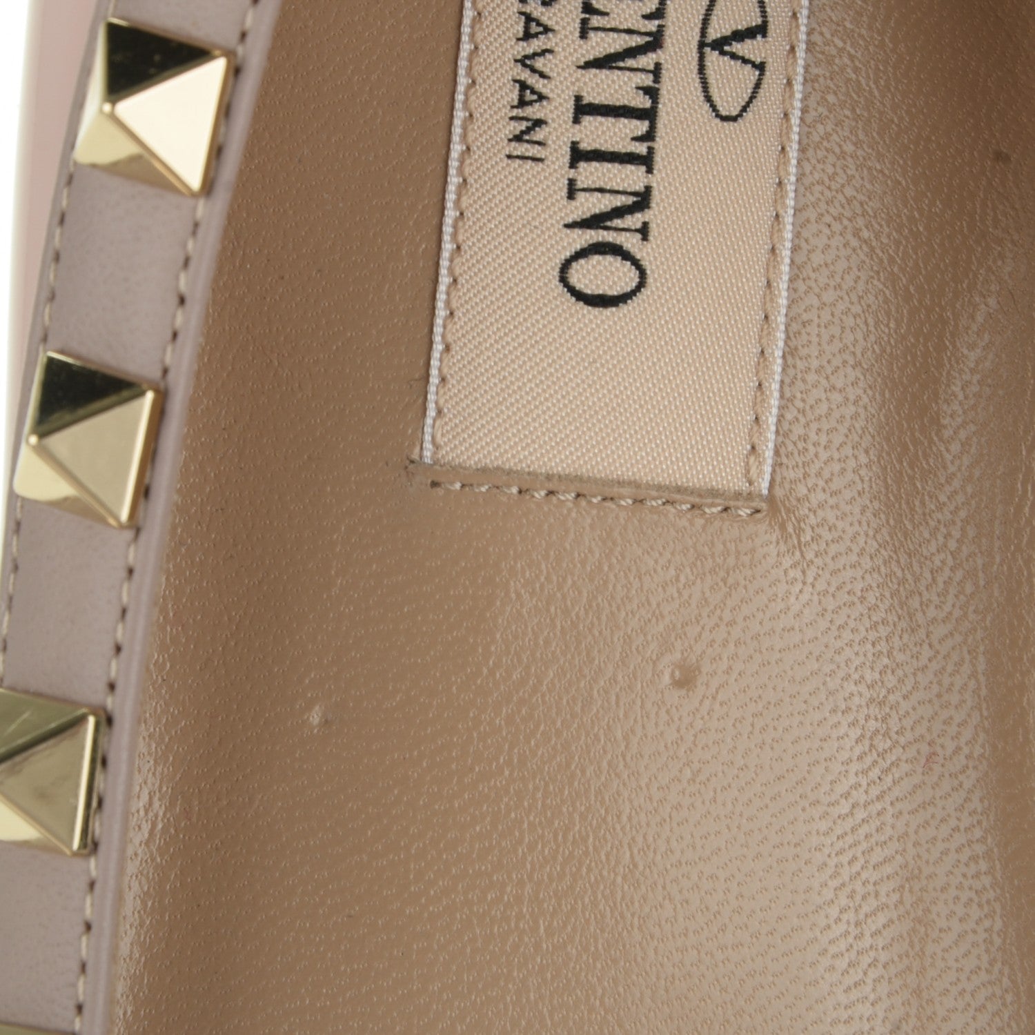 Valentino Garavani Patent Rockstud Ballerina Flats 36 Water Rose Poudre 10 of 10
