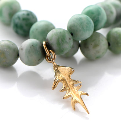 Christian Dior Metal Gray Hawk Jardin Double Bracelet Green Gold 7 of 8