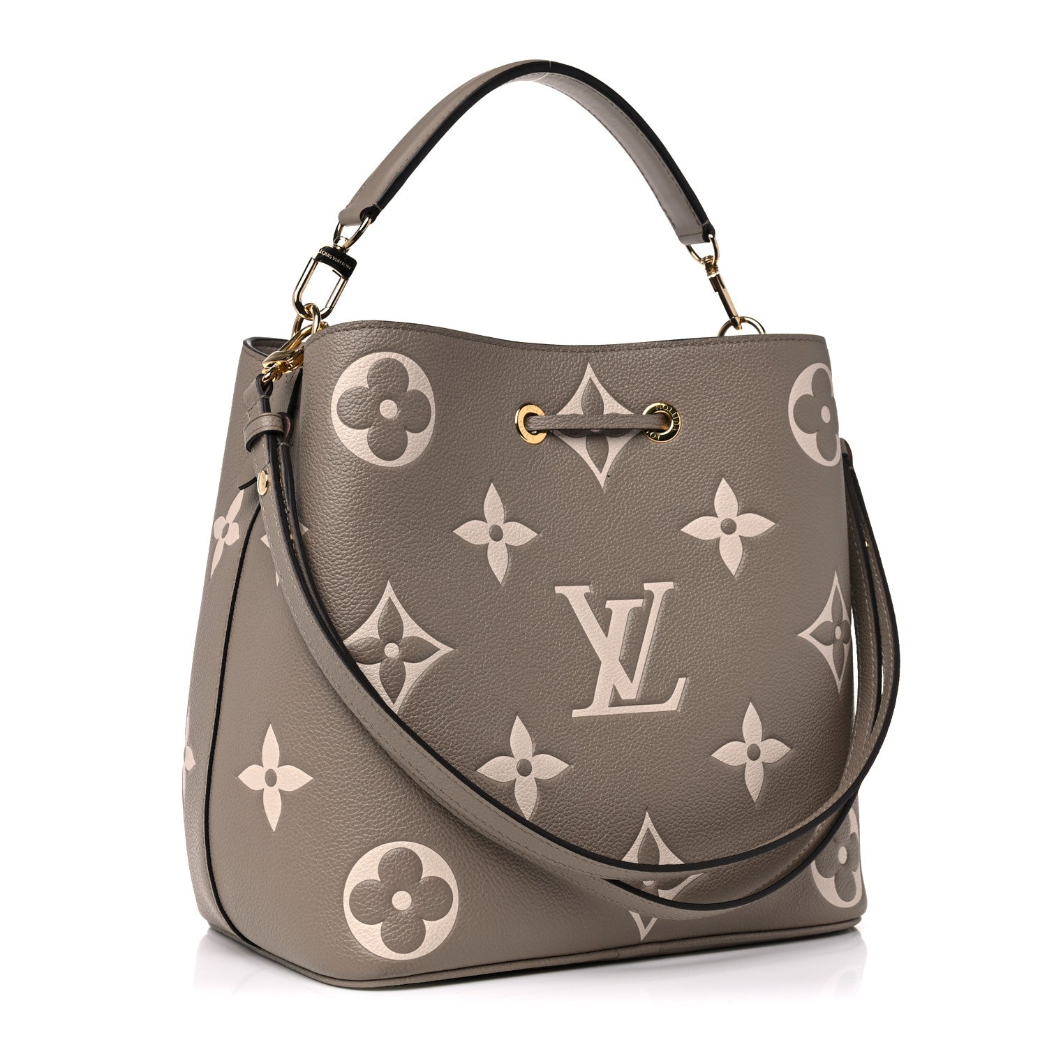 Louis Vuitton Empreinte Monogram Giant Neonoe MM Tourterelle Creme 3 of 15