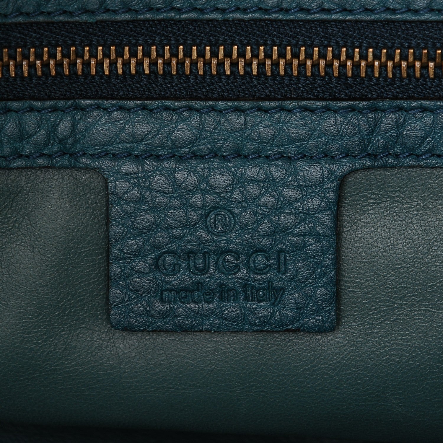 Gucci Python Large Ride Top Handle Bag Teal 6 of 7