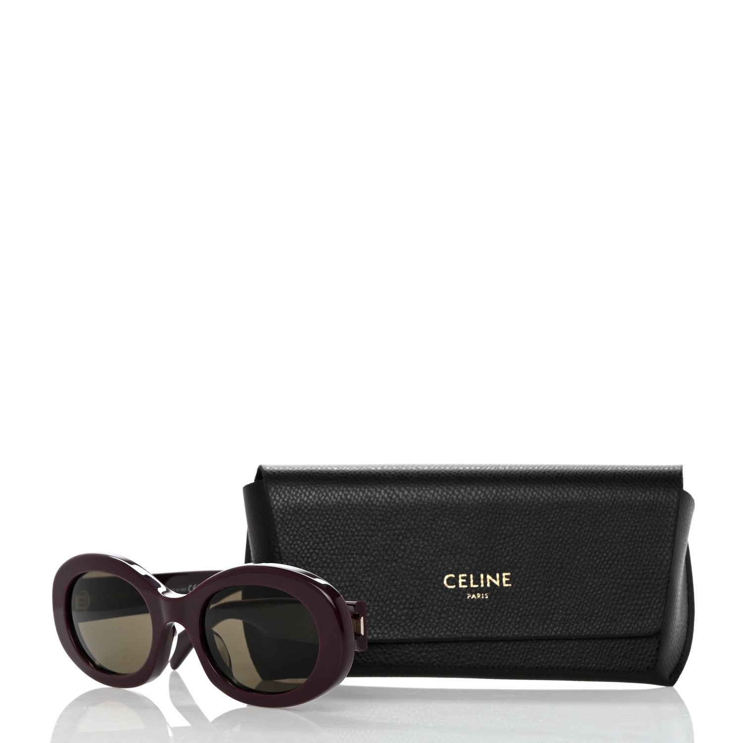Celine Acetate Triomphe 01 Sunglasses CL 40194U Burgundy 7 of 7