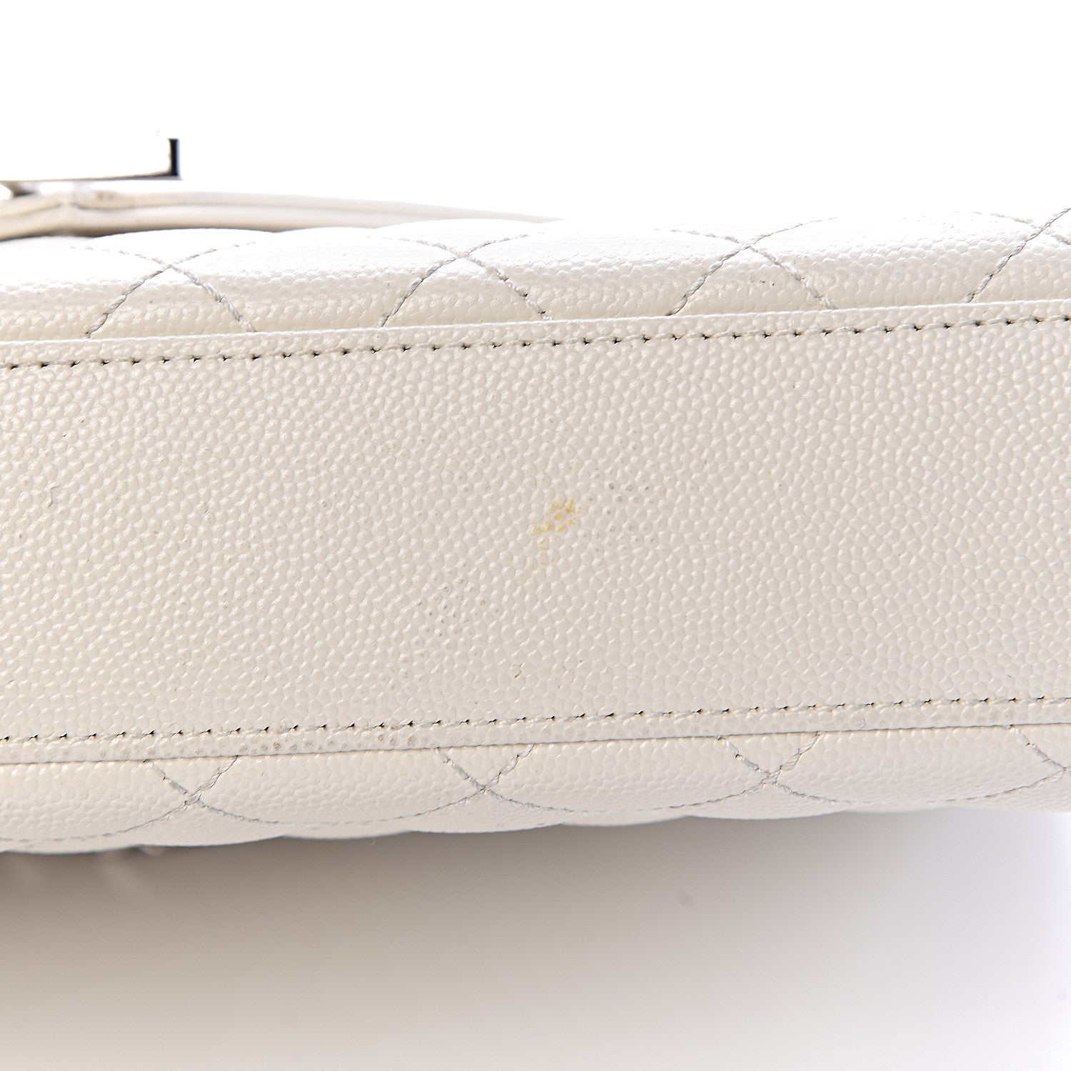 Saint Laurent Grain De Poudre Textured Mixed Matelasse Medium Triquilt Monogram Satchel Porcellana 14 of 18