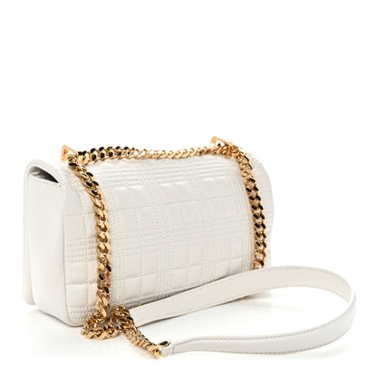 Burberry Lambskin Quilted Small Lola Bag White 3 of 9