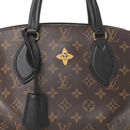 Louis Vuitton Monogram Flower Zipped Tote PM Black 8 of 11
