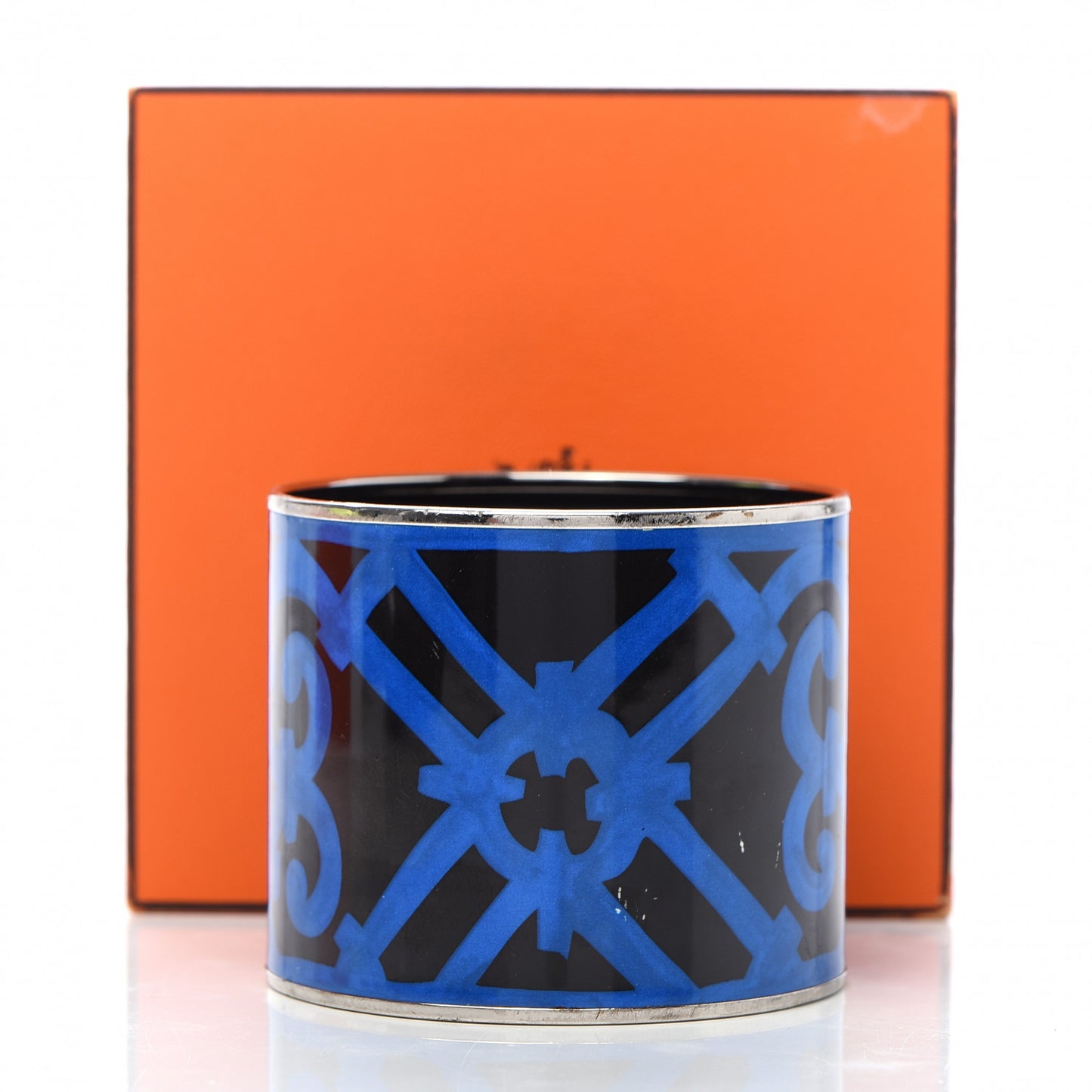 Enamel Printed Mega Wide Balcons du Guadalquivir Bracelet 62 Blue