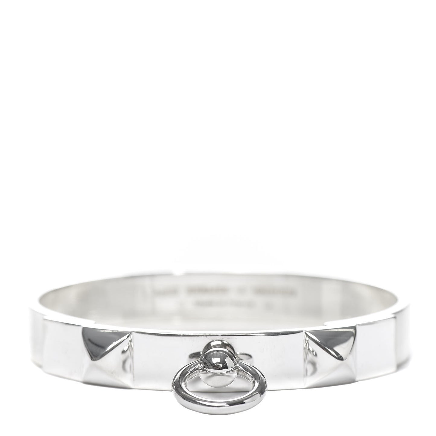 Sterling Silver PM Collier De Chien Bracelet LG