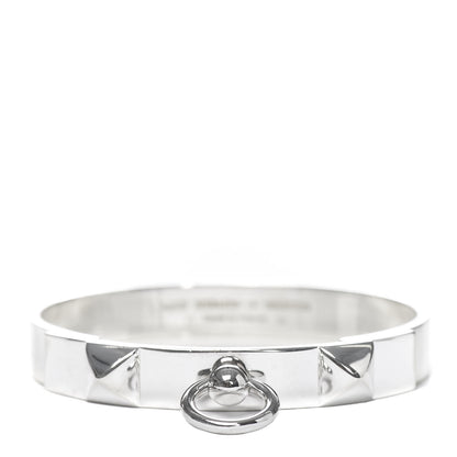 Hermes Sterling Silver PM Collier De Chien Bracelet LG 1 of 5