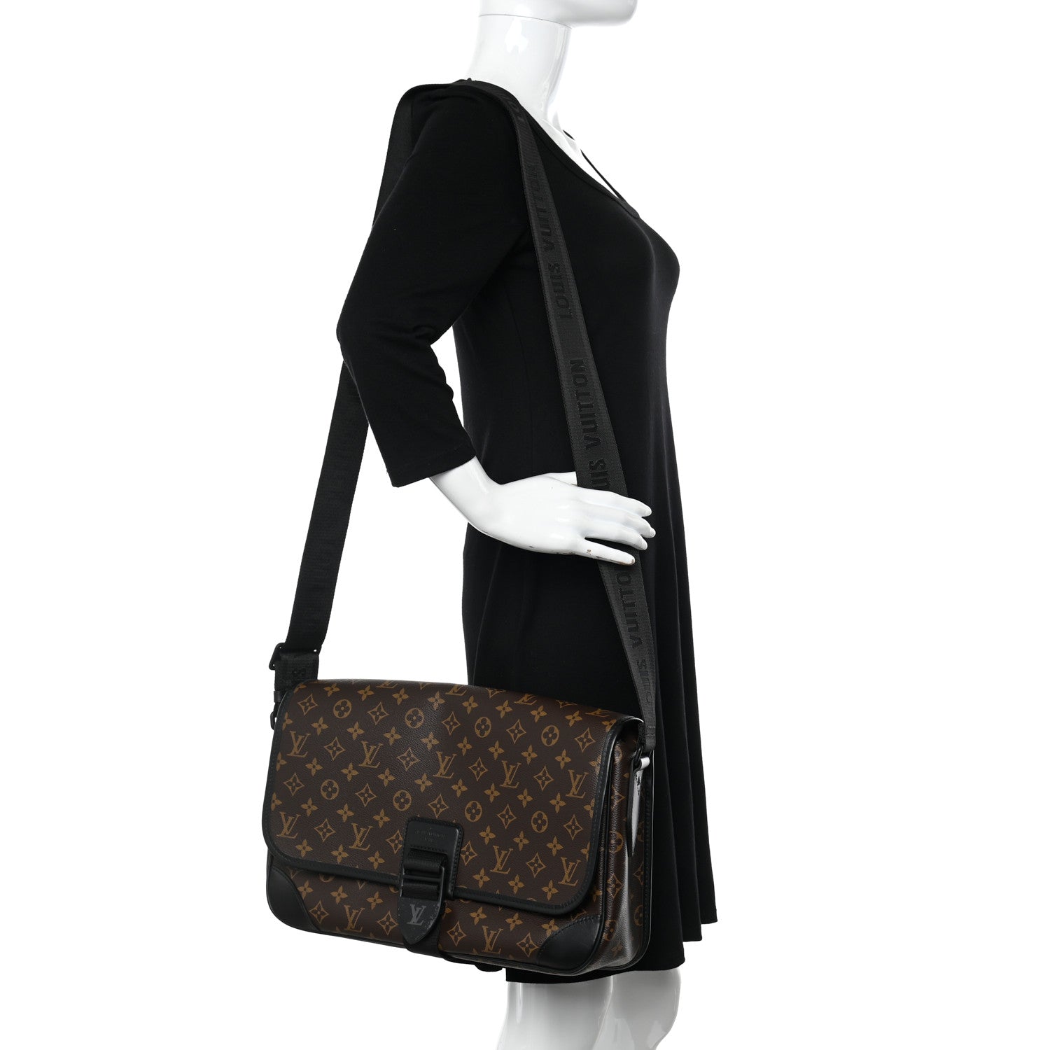 Louis Vuitton Monogram Macassar Archy Messenger GM 2 of 9