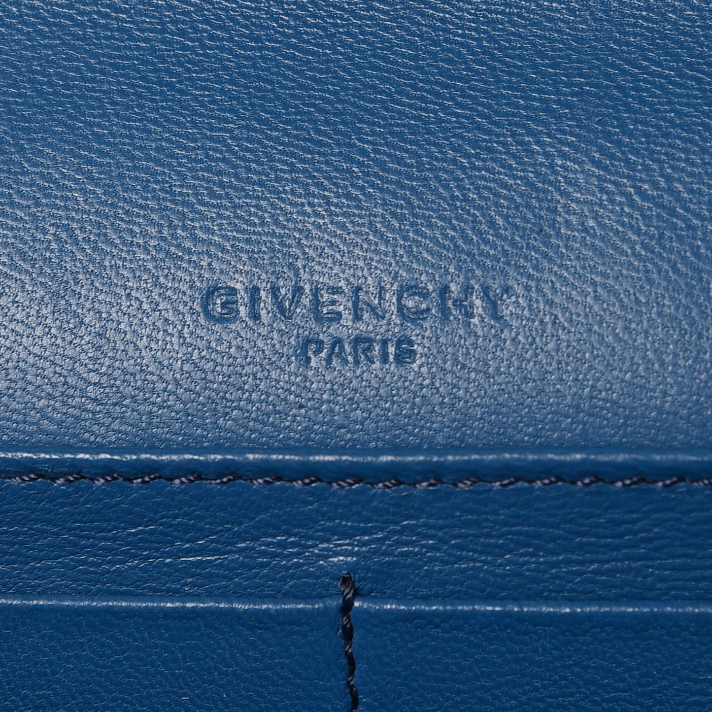 Goatskin Pandora Flap Continental Wallet Medium Blue