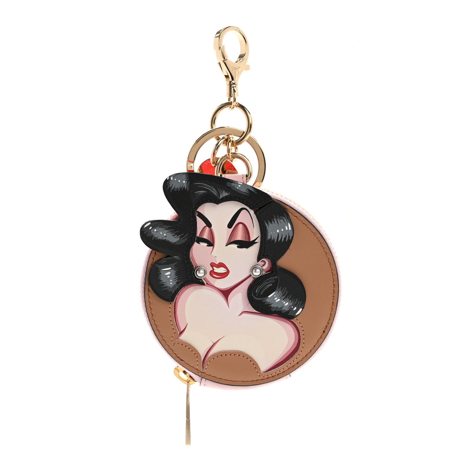 Christian Louboutin Calfskin Pin Up Capsule Key Ring Pouch Multicolor 1 of 6