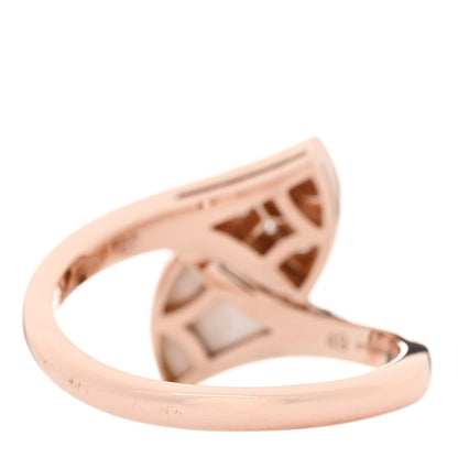 Bulgari 18K Rose Gold Diamond Mother of Pearl Divas' Dream Ring 49 5 3 of 6