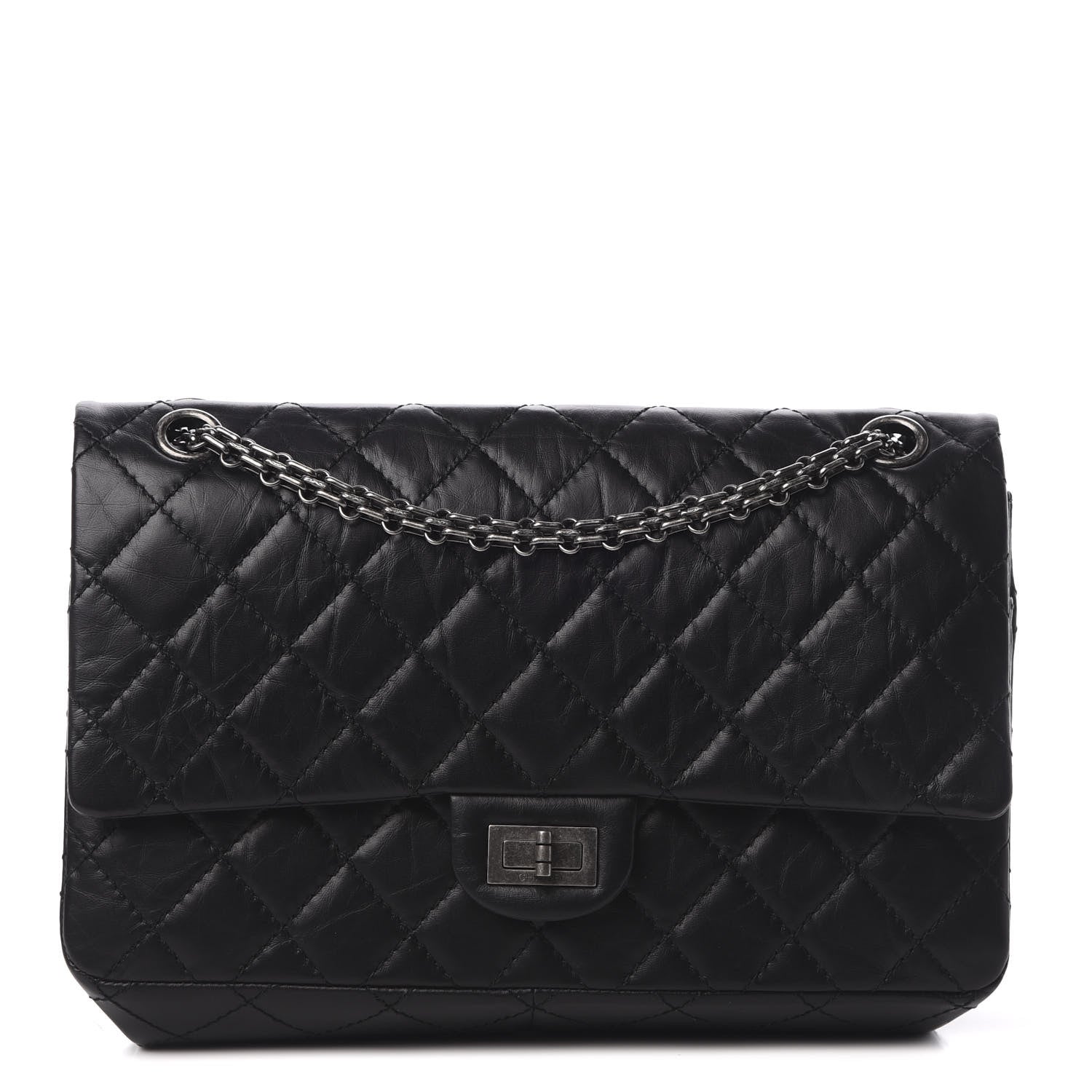 Chanel Aged Calfskin Quilted 2.55 Reissue 226 Flap Black 1 of 14