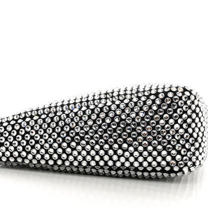 Prada Satin Crystal Triangle Pouch Cristal 8 of 9