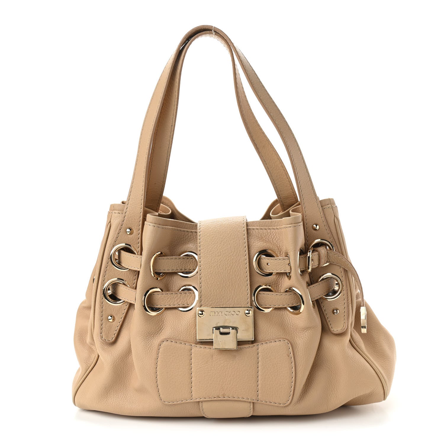 Jimmy Choo Calfskin Ramona Nude 1 of 13
