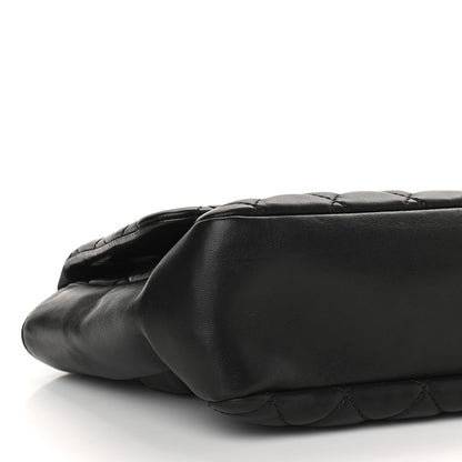 Chanel Lambskin Quilted Jumbo Coco Rain Flap Black 8 of 9