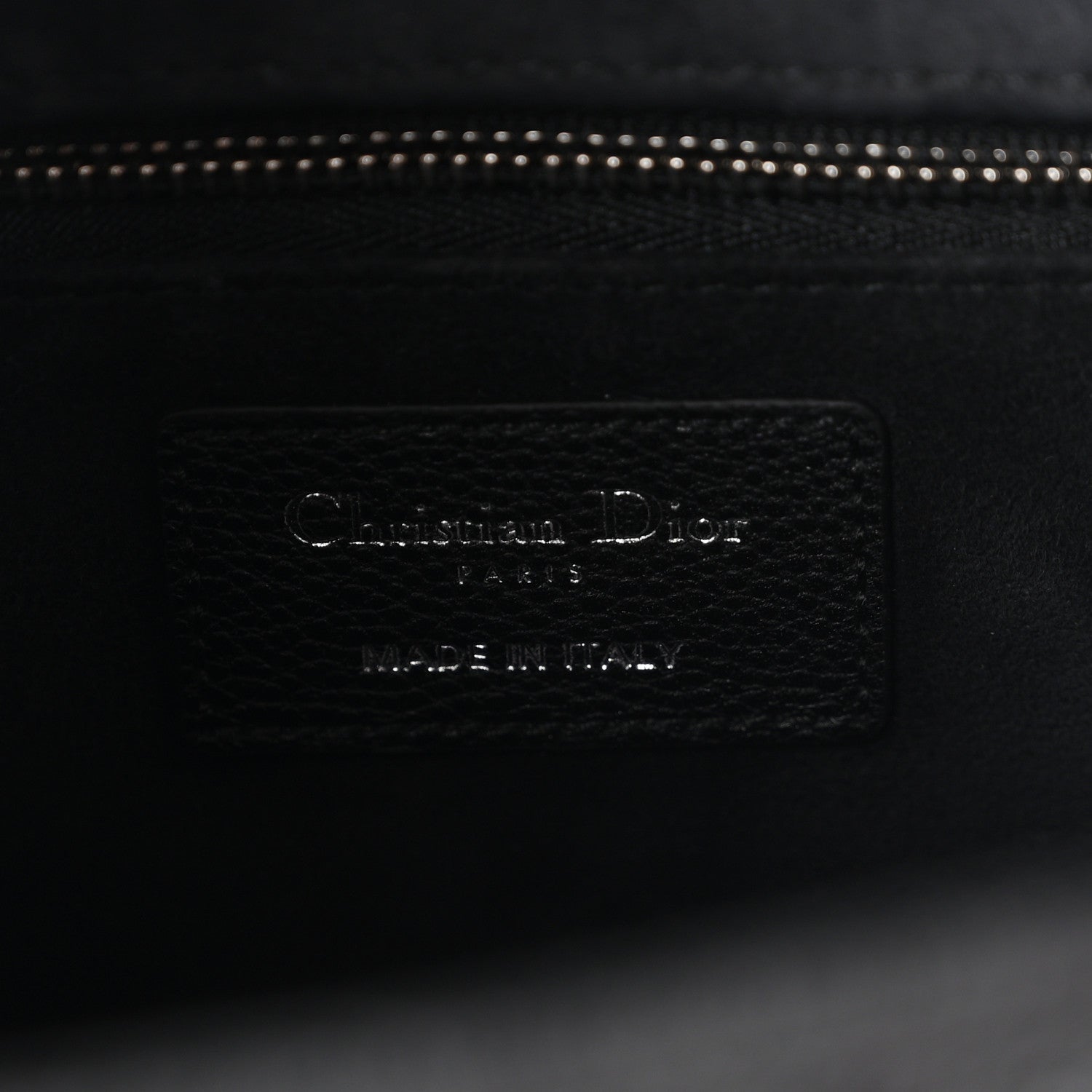 Christian Dior Grained Calfskin Cannage Medium Lady Dior Black 6 of 10