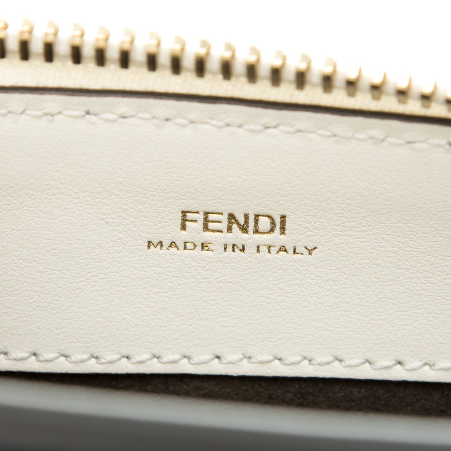 Fendi Vitello Baltico Ribbon Lace Up Floral Small DotCom Click Chain Satchel White Multicolor 18 of 22