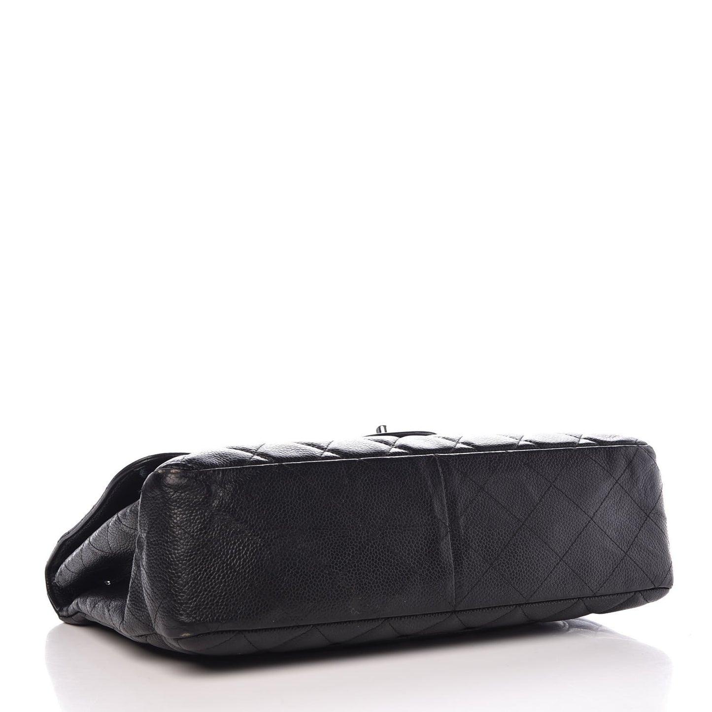 Caviar Quilted Jumbo Single Flap Black