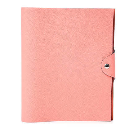 Hermes Togo Ulysse MM Notebook Rose Candy 1 of 8