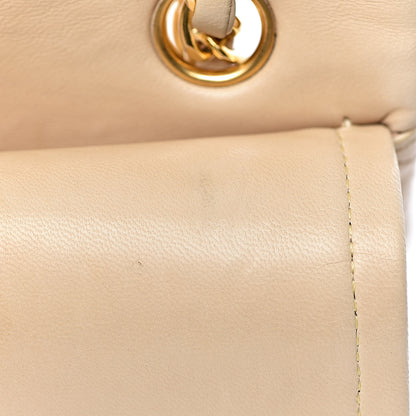 Chanel Lambskin Quilted Small Double Flap Beige 18 of 18