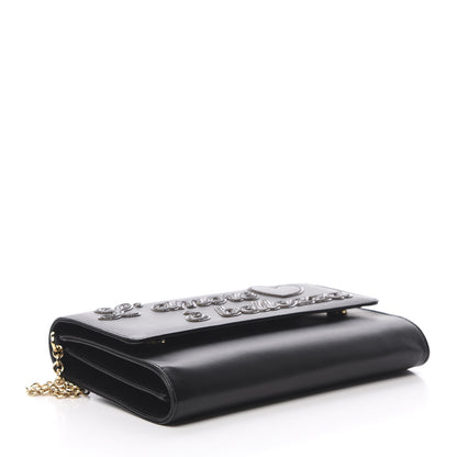 Dolce & Gabbana Vitello L'Amore Bellezza Chain Wallet Black 4 of 14