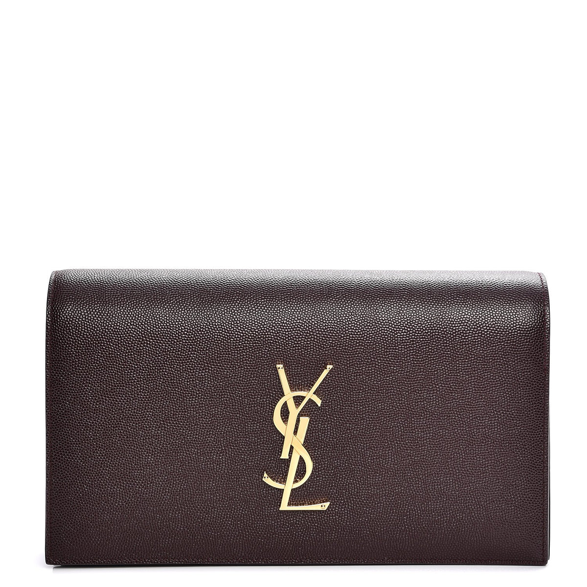 Grain De Poudre Classic Monogram Clutch Amaranto