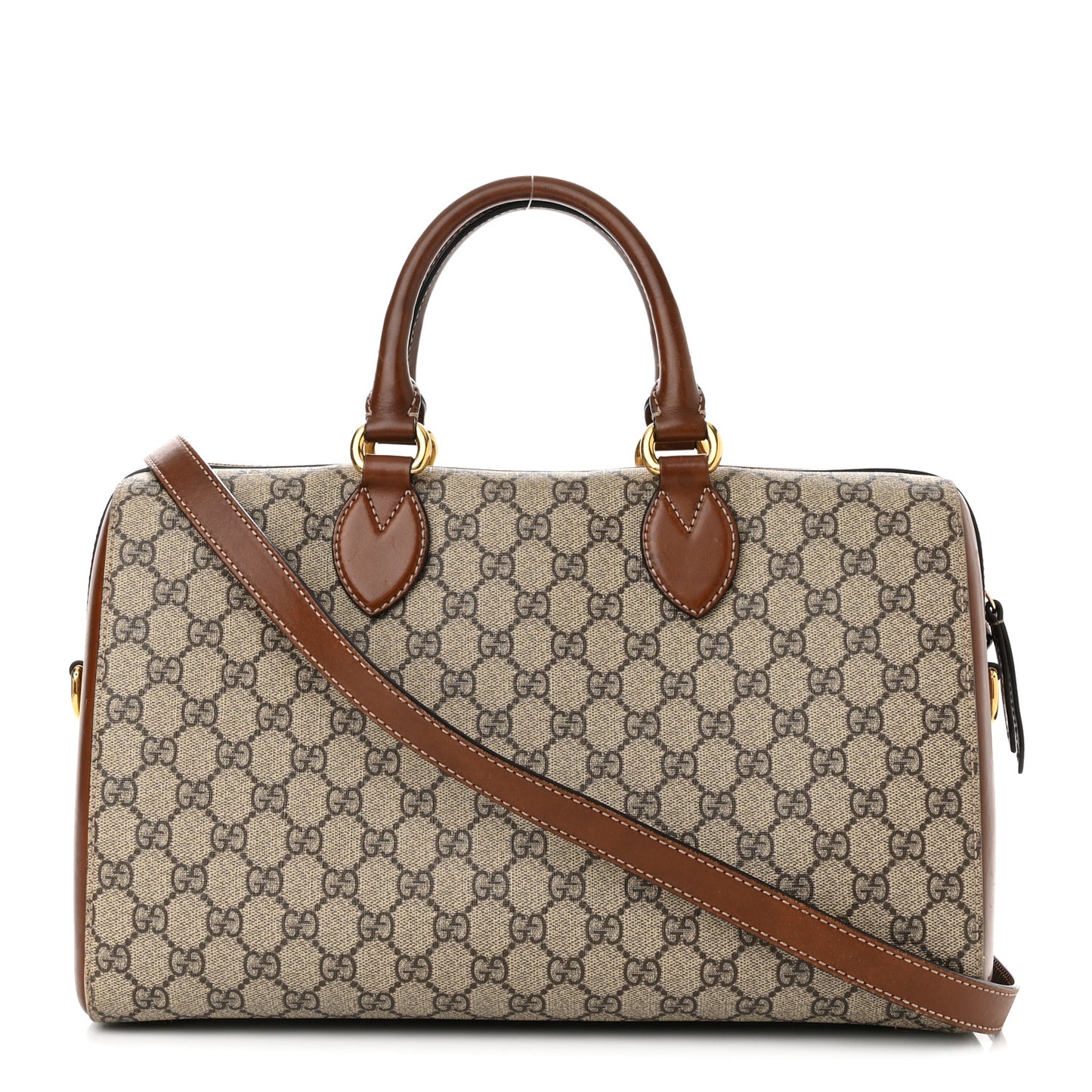 GG Supreme Monogram Medium Boston Beige Cuir