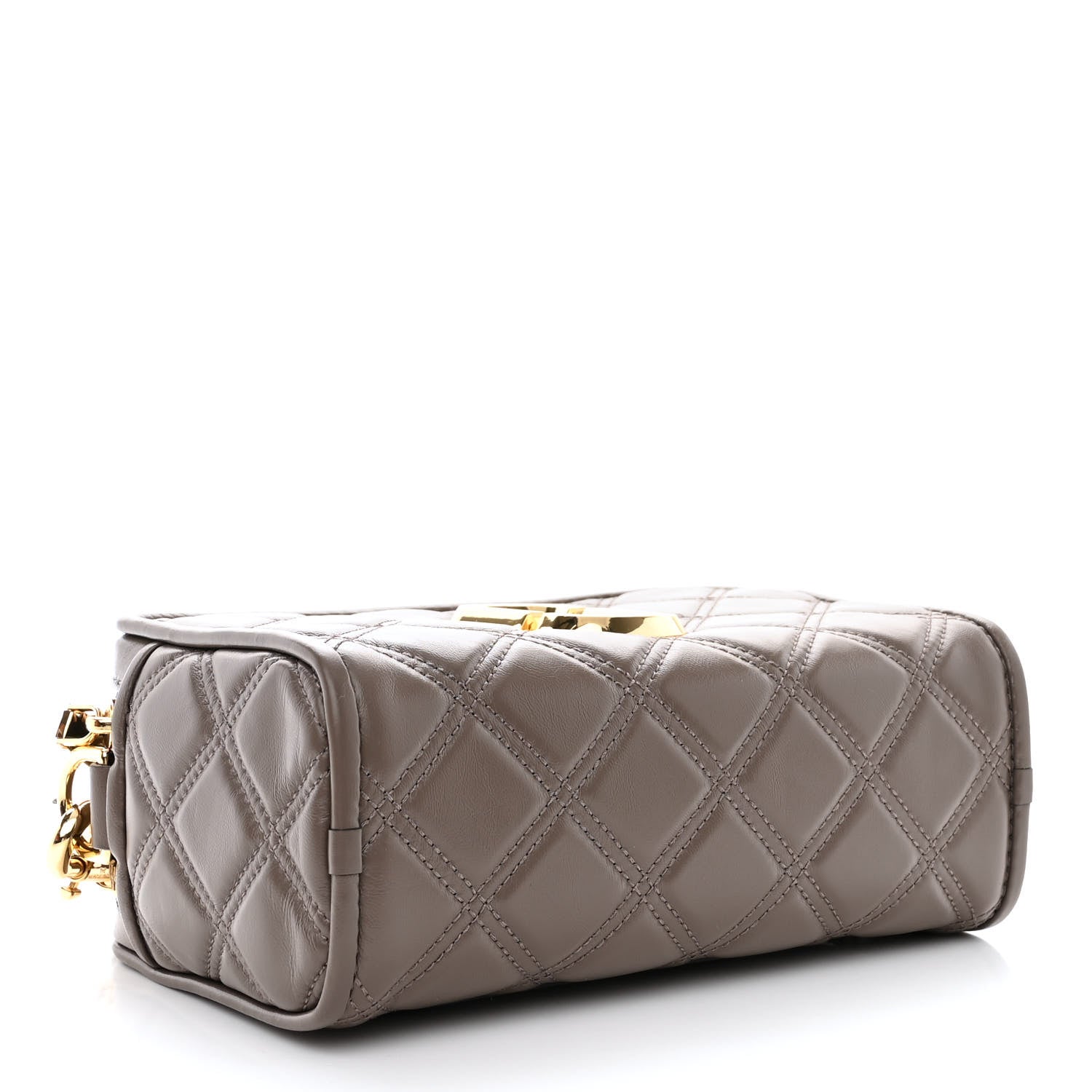 Marc Jacobs Calfskin Quilted The Softshot 21 Bag Loam Soil 4 of 12