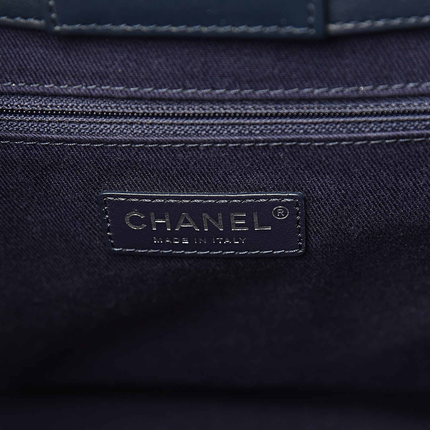 Chanel Denim Quilted Large Coco Handle Shopping Tote Blue 6 of 11