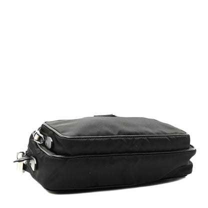 Prada Tessuto Nylon Studded Belt Bag Black White 4 of 10