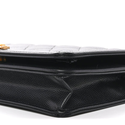 Chanel Caviar Quilted Boy Wallet On Chain WOC Black 11 of 13