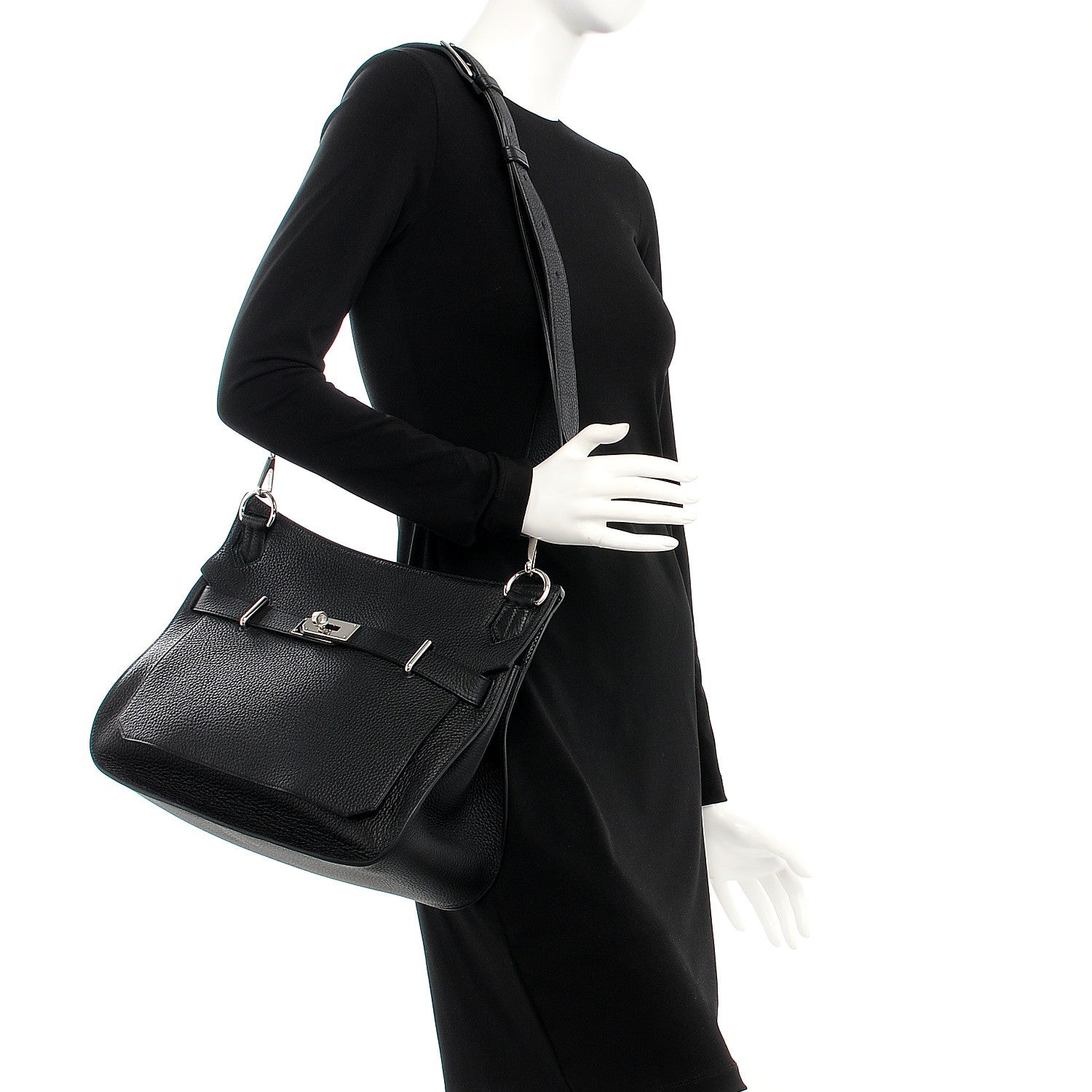 Hermes Taurillon Clemence Jypsiere 34 Black 2 of 8