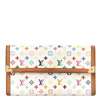Louis Vuitton Monogram Multicolor Porte Tresor International Wallet White 1 of 10