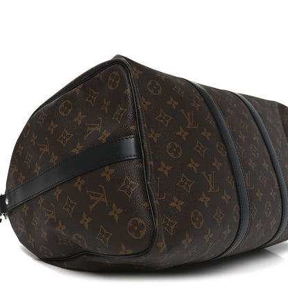 Louis Vuitton Monogram Macassar Keepall Bandouliere 45 7 of 8
