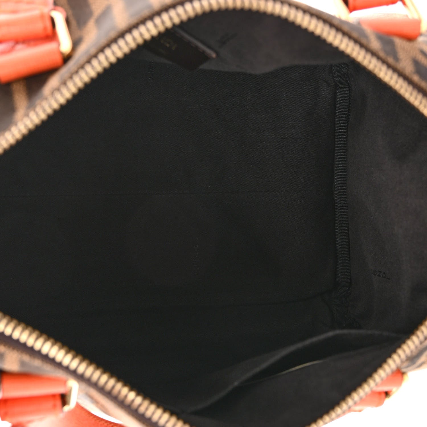 Fendi Zucca Vitello Elite Small Boston Tobacco Arancio 6 of 11