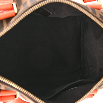 Fendi Zucca Vitello Elite Small Boston Tobacco Arancio 6 of 11