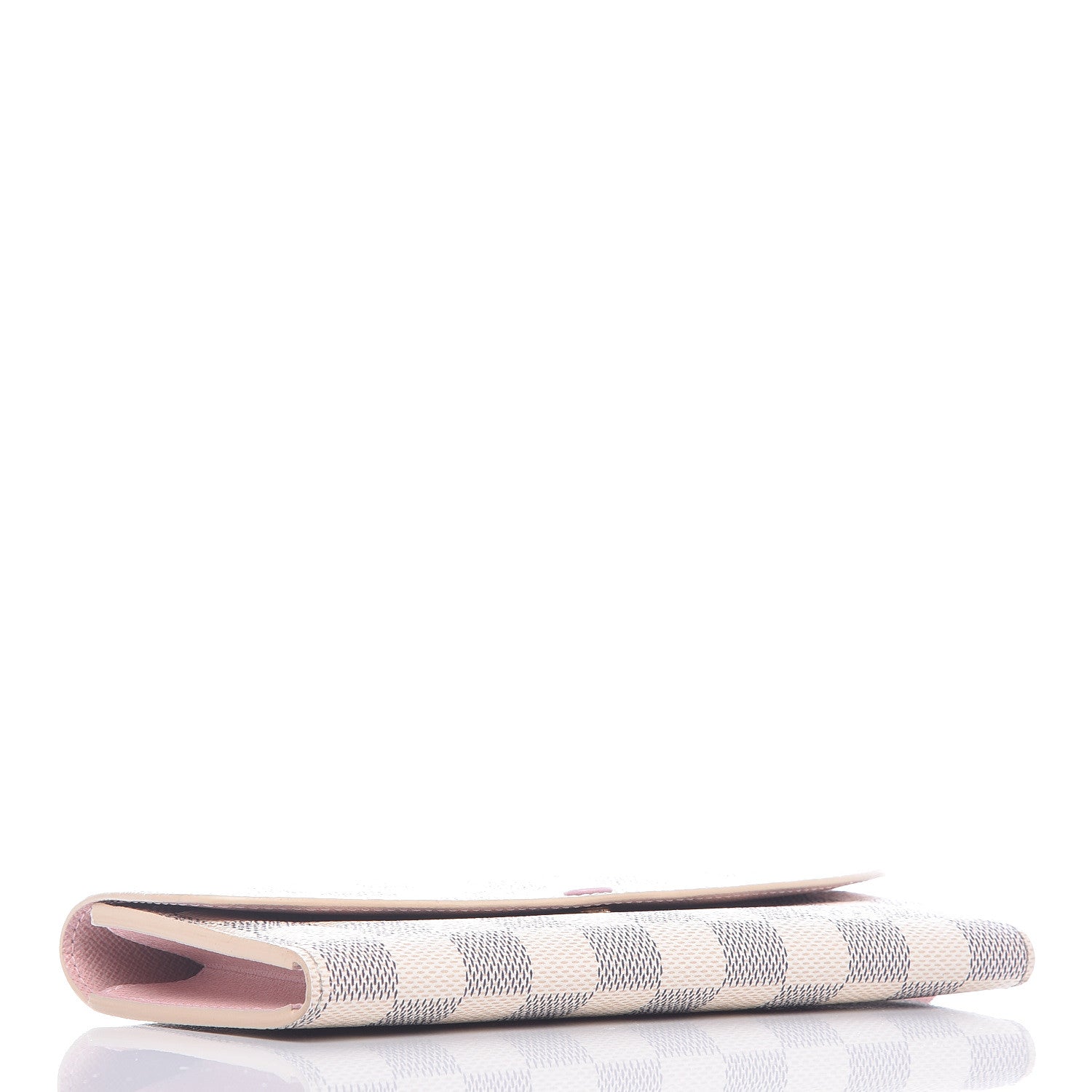 Louis Vuitton Damier Azur Emilie Wallet Rose Ballerine 4 of 12