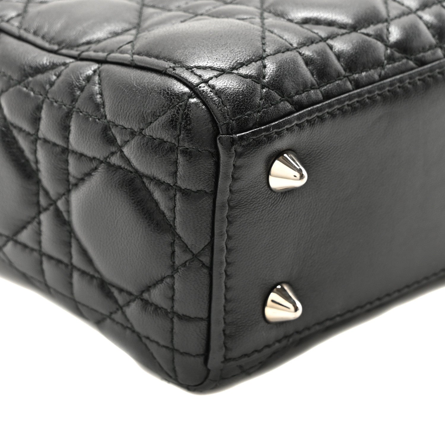 Christian Dior Lambskin Cannage Small Lucky Badges My Lady Dior Black 7 of 8
