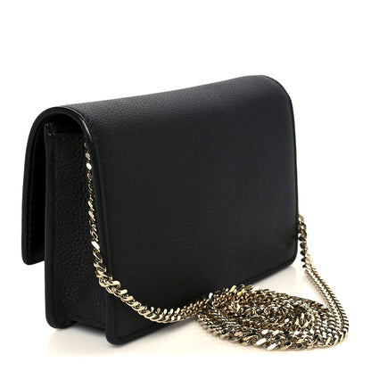 Versace Grained Calfskin Medusa Evening Clutch Bag Black 3 of 10