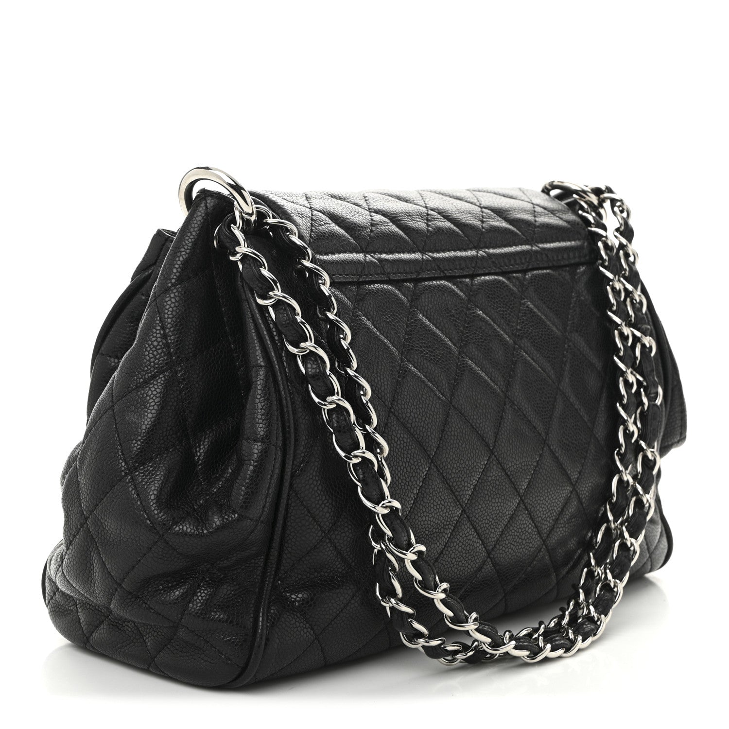 Chanel Caviar Quilted Timeless Accordion Flap Black 3 of 10