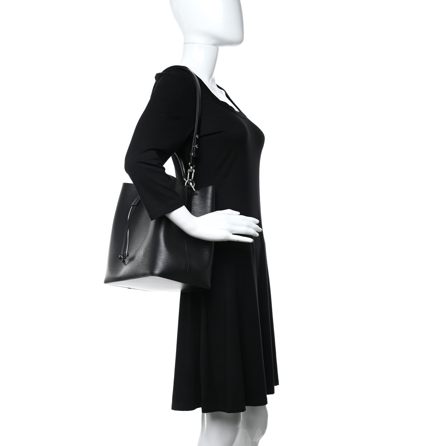 Louis Vuitton Epi NeoNoe MM Black 2 of 11