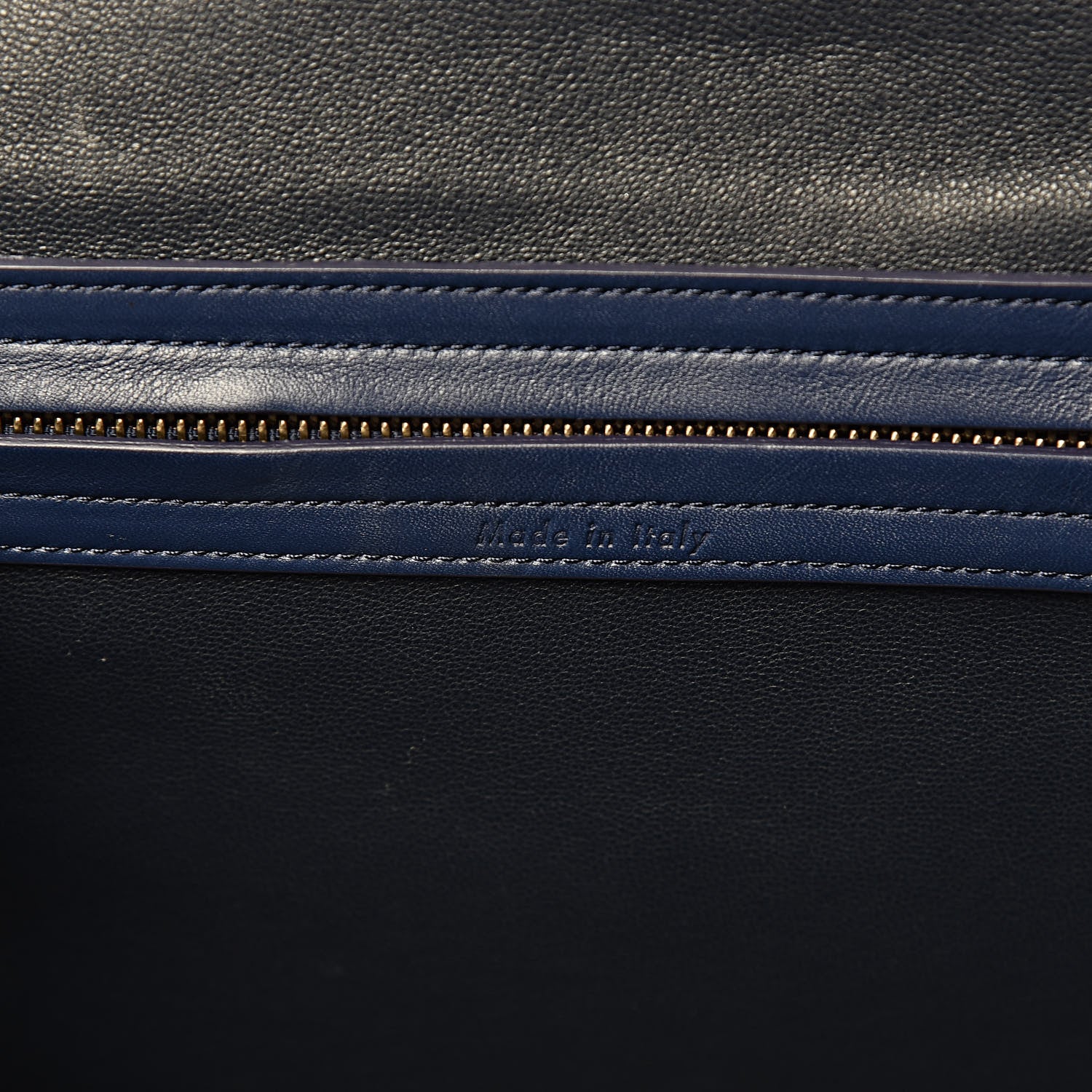 Celine Nubuck Calfskin Medium Phantom Luggage Navy Blue 7 of 13