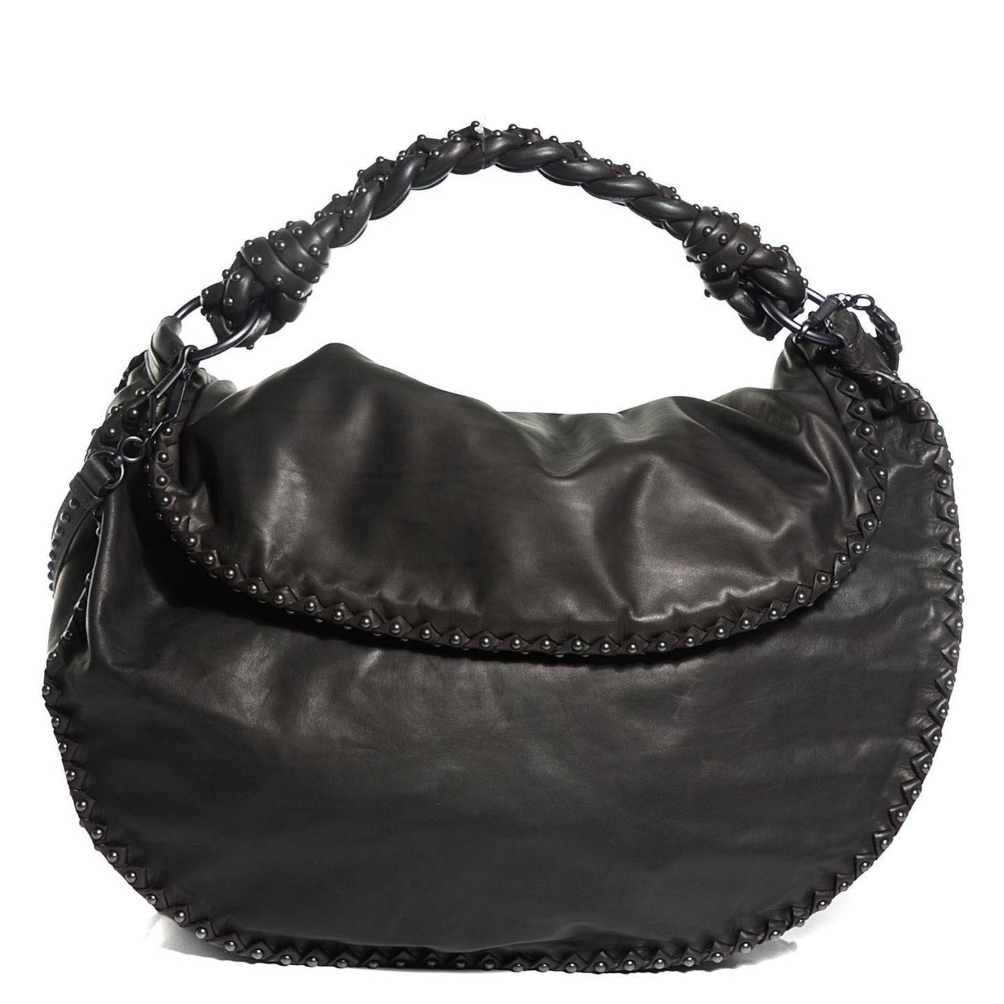 Waxed Calfskin Hobo Espresso