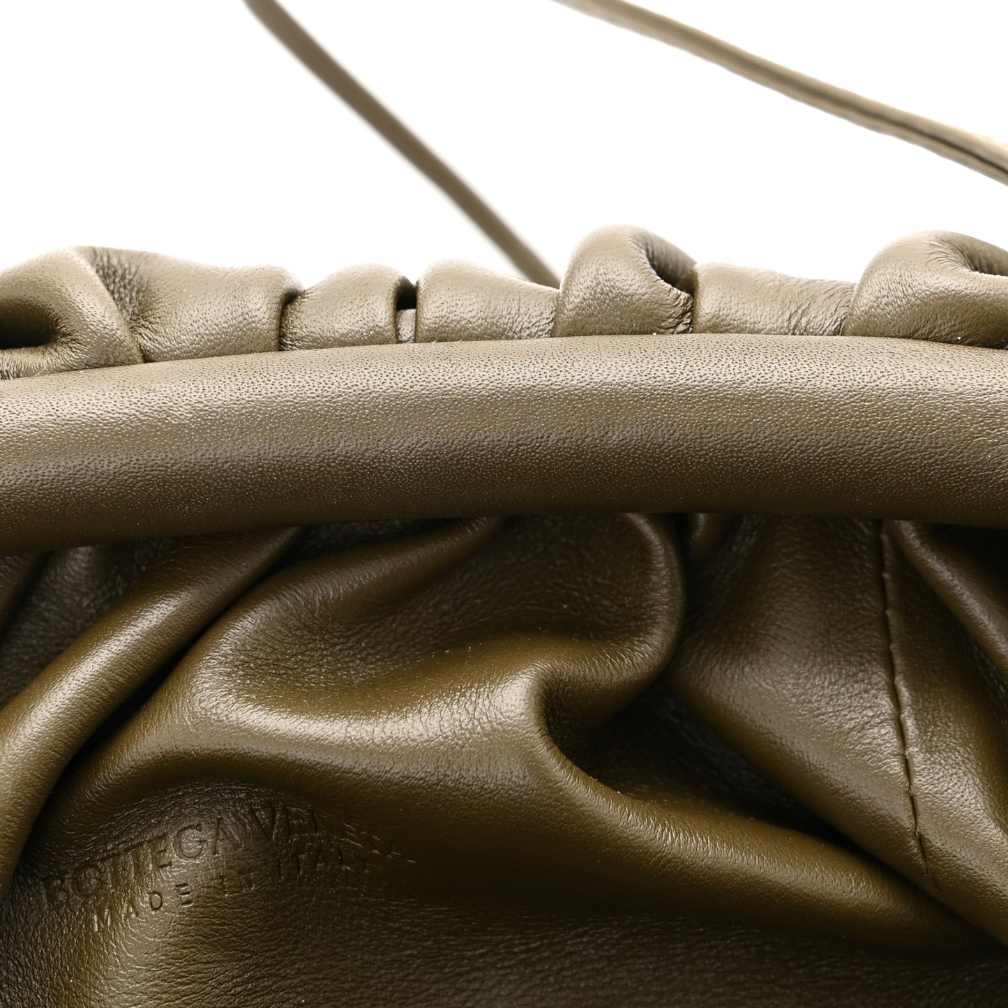 Butter Calfskin The Mini Pouch Kaki Fondente